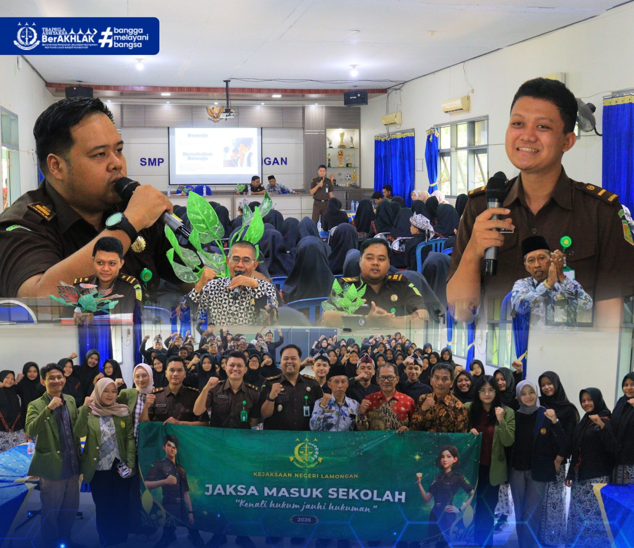 Jaksa Masuk Sekolah (JMS) di SMPN 2 Lamongan