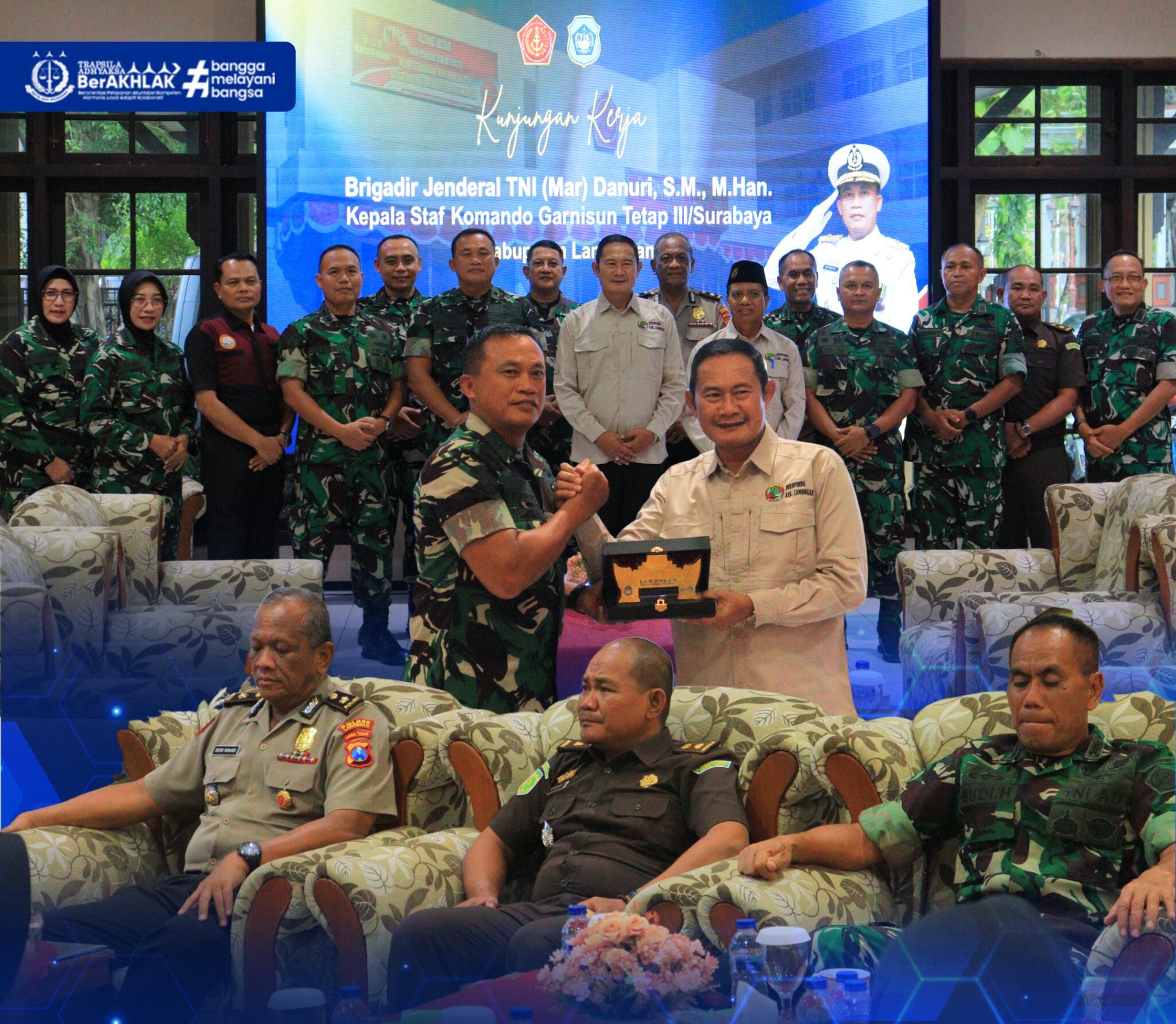 Kunjungan Kerja Kaskogartap III/ Surabaya Di Kabupaten Lamongan