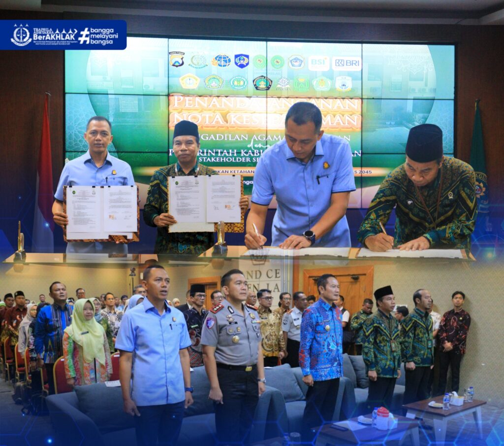 Penandatanganan Memorandum of Understanding (MoU) Pengadilan Agama Lamongan dengan Pemkab Lamongan dan Stakeholder Sekabupaten Lamongan 
