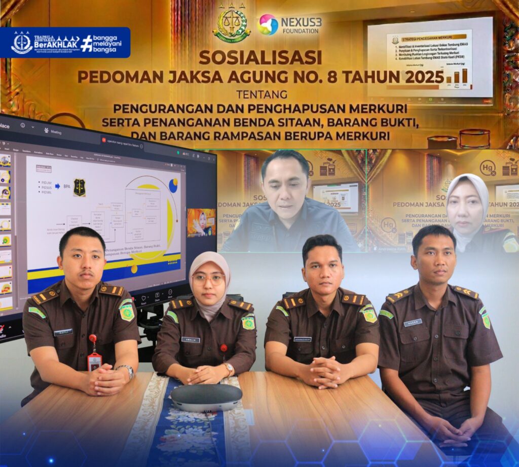 Pengurangan dan Penghapusan Merkuri Serta Penanganan Benda Sitaan, Barang Bukti, dan Barang Rampasan Berupa Merkuri
