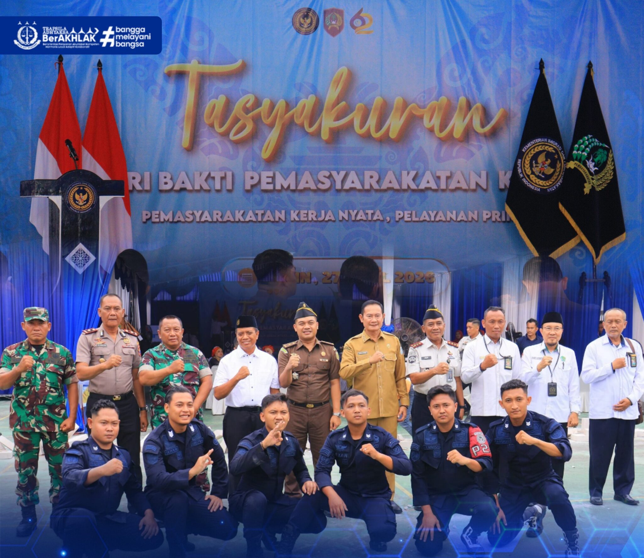 Tasyakuran Hari Bakti Pemasyarakatan ke-62 Lembaga Pemasyarakatan kelas IIB Lamongan